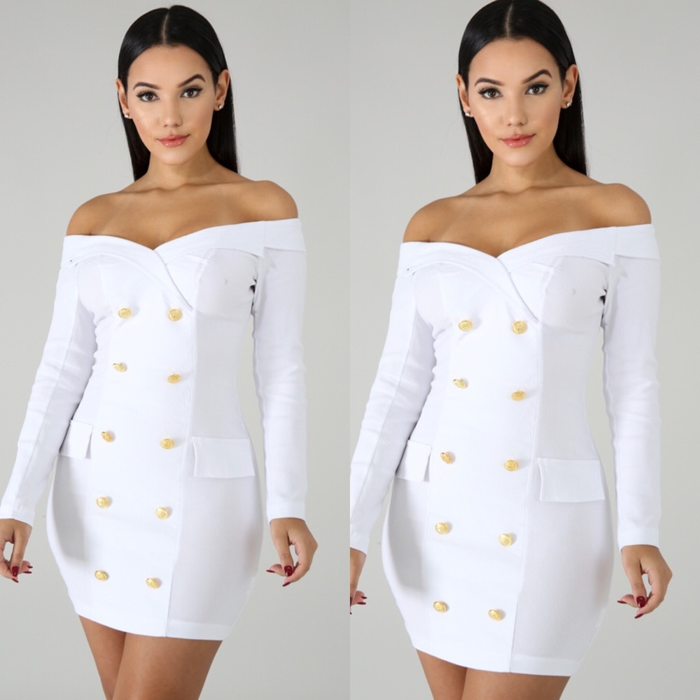 Button Tux Dress